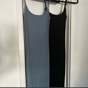 SKIMS BLACK SLIP DRESS